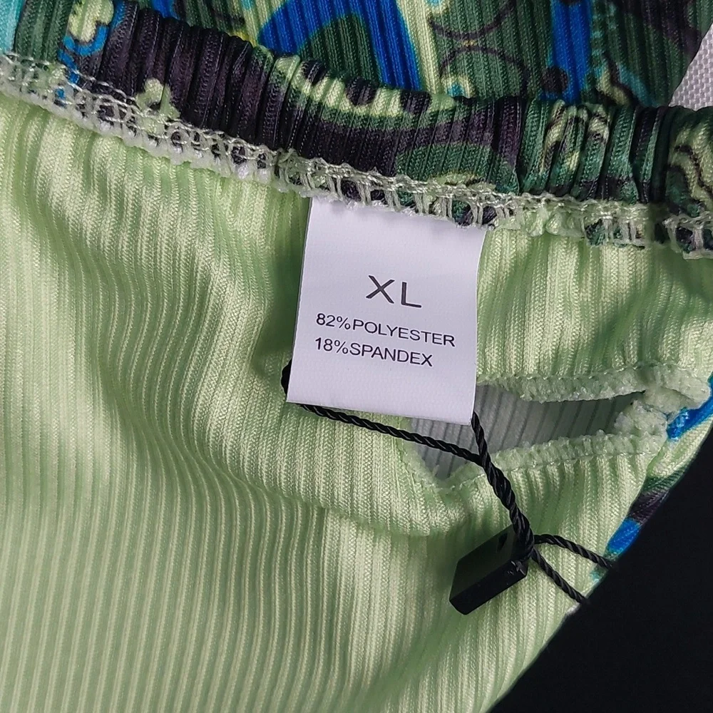 Bikini womens swimsuit two piece Green‎ size XL